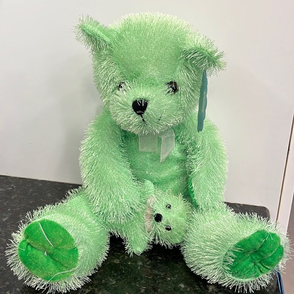 Play Pets Green Bear & Buddy by Kelly Toys-Kuddle Me Toys 2004